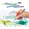 imageSTAEDTLER Mars Lumograph Art Set  Drawing Kit with Charcoal and Graphite Drawing Pencils Blending Stump Kneadable Eraser and Dual Hole Sharpener 61 100CHand lettering and watercolour set