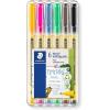 imageSTAEDTLER Noris writing pen box of 6 fineliners in assorted colorsAssorted