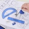 imageSTAEDTLER School Kit Math Geometry Set  10Piece Compass Protractor ampamp Ruler Kit with Flip Open Storage Box  Clear Measuring Tools  Student Drawing Supplies6 Piece Set Pouch