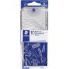 imageSTAEDTLER School Kit Math Geometry Set  10Piece Compass Protractor ampamp Ruler Kit with Flip Open Storage Box  Clear Measuring Tools  Student Drawing Supplies10 Piece Set Metal Tin