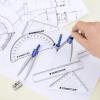 imageSTAEDTLER School Kit Math Geometry Set  10Piece Compass Protractor ampamp Ruler Kit with Flip Open Storage Box  Clear Measuring Tools  Student Drawing Suppliesfunctional