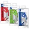imageSTAEDTLER School Kit Math Geometry Set  10Piece Compass Protractor ampamp Ruler Kit with Flip Open Storage Box  Clear Measuring Tools  Student Drawing Supplies6 Piece Set Pouch
