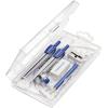 imageSTAEDTLER School Kit Math Geometry Set  10Piece Compass Protractor ampamp Ruler Kit with Flip Open Storage Box  Clear Measuring Tools  Student Drawing Suppliesfunctional