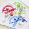 imageSTAEDTLER School Kit Math Geometry Set  10Piece Compass Protractor ampamp Ruler Kit with Flip Open Storage Box  Clear Measuring Tools  Student Drawing Supplies6 Piece Set Pouch