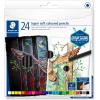 imageSTAEDTLER Super Soft coloring pencils rich pigments perfect for light and dark paper Assorted Color Pencils Box of 24 149C C14multicoloured