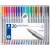 imageStaedtler Triplus Fineliner Porous Point Pen Stick ExtraFine 03 Mm Assorted Ink Colors Silver Barrel 10pack20 Count Pack of 1