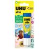 imageUHU Colored All Purpose Glue Stick 12Pack Blue Applies ampamp Dries Clear 141oz  NonToxic Washable Permanent Strong Bond SolventFree with Screw CapSingle Pack 074 oz