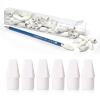 imageSTAEDTLER Eraser Caps  50 Pack White Pencil Erasers PVCFree Rubber Caps Clean ampamp Precise Erasing Universal Fit Erasers for Wood Pencils