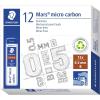 imageSTAEDTLER Mars Micro Carbon Mechanical Pencil Refills Tube of 12 05mm B Fine Point Graphite Leads 250 05BB