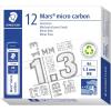 imageSTAEDTLER Mars Micro Carbon Mechanical Pencil Refills Tube of 6 13mm Pack of 12 Tubes HB Thick Graphite Leads 250 13HB