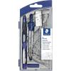 imageStaedtler 9Piece Math Geometry Set Blue Silver