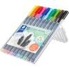 imageStaedtler Triplus Fineliner Porous Point Pen Stick ExtraFine 03 Mm Assorted Ink Colors Silver Barrel 10pack10 Count Pack of 1