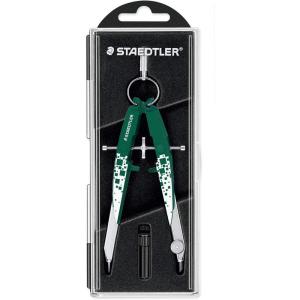 imageSTAEDTLER Compass 556 00N3 Green 225mm Round Flip Cover Ambidextrous 2mmMetallic Green