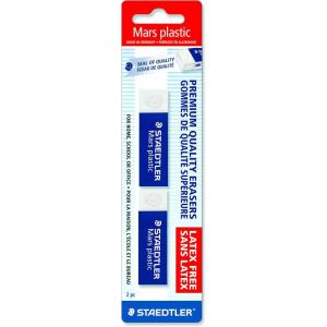 imageSTAEDTLER Mars Plastic Vinyl Erasers 20Pack White Erasers for Clean ampamp Precise Results  LatexFree Minimal Crumbling2 Pack