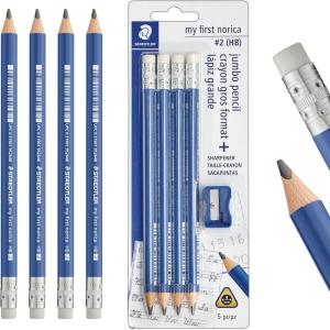 imageSTAEDTLER My First Norica Triangular Learners Pencil  Sharpener 2 HB 12 Count EasyGrip 3Sided Design for Beginning Writers PreSharpened Pencils