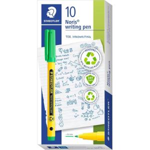 imageSTAEDTLER Noris writing pen  Pale Green box of 10 finelinersPALE GREEN