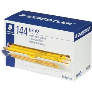 imageSTAEDTLER Yellow School Pencils 144Pack PreSharpened 2 HB with Erasers ReadytoUse School Supplies for Students and TeachersPencils