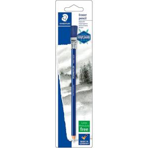 imageStaedtler Eraser Pencil with Brush White Blue 1 Count Pack of 11 Count Pack of 1