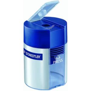 imageStaedtler Metal Single Hole Sharpener with Tub 511001BK