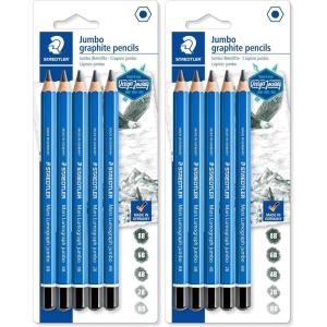imageStaedtler PENCILS DRAWING MARS LUMOGRAPH JUMBO SET OF 55 Count Pack of 2