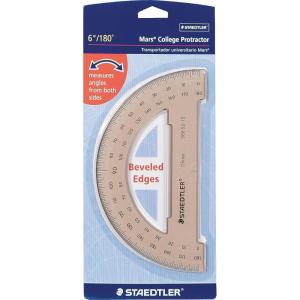 imageStaedtlerR Semicircular 6in Protractor Clear