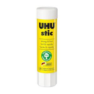 imageUHU stic Glue Stick Solvent Free Washable Screw on Cap for School Crafts Scrapbooking 1 x 21g Blister White029 oz