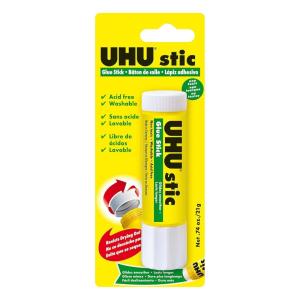 imageUHU stic Glue Stick Solvent Free Washable Screw on Cap for School Crafts Scrapbooking 1 x 21g Blister WhiteSingle Pack 074 oz