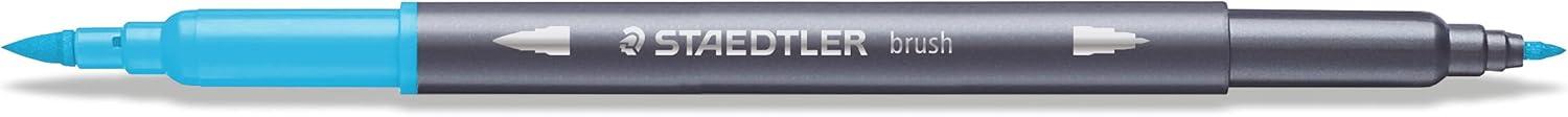 imageSTAEDTLER Doubleended Brush Marker Brush Letter Duo Creative Lettering Flexible and Fine Tip Blendable Ink Set of 12 Assorted Colors 3004TB12A6Modern
