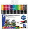 imageSTAEDTLER DoubleEnded Permanent Pens Ideal for marking and drawing on almost anything 36 Assorted Colors 3187 TB361 count Pack of 18
