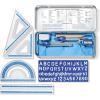 imageSTAEDTLER School Kit Math Geometry Set  10Piece Compass Protractor ampamp Ruler Kit with Flip Open Storage Box  Clear Measuring Tools  Student Drawing Supplies10 Piece Set Metal Tin