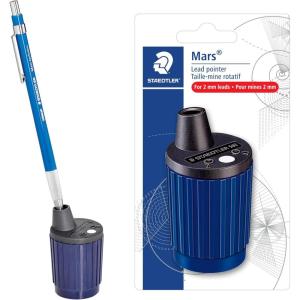 imageSTAEDTLER Mars Lead Pointer  Precision Mechanical Pencil Sharpener with AutoStop for 2mm Pencils  Rotary Action with Dust Wiper ampamp Adjustable Cone1 Pack