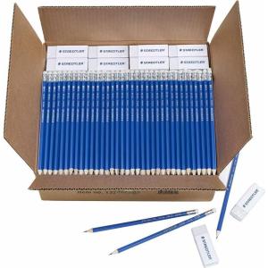 imageSTAEDTLER Norica 2 HB Pencils Class Pack with Erasers 144Count School Supplies Set BreakResistant Lead Presharpened bulk back with PVCFree Erasers1 Count Pack of 540