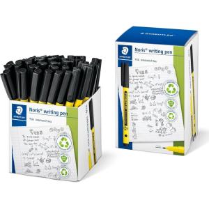 imageSTAEDTLER Noris Fineliner Writing Pen  50 Count MultiColor Handwriting Pens School and Office Supplies 06mm Line Width Fineliner triplus 42pcsBlack
