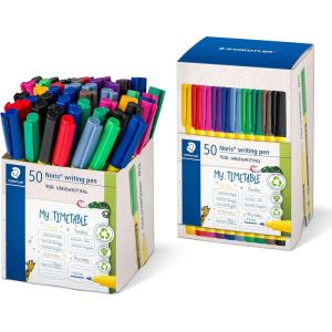 imageSTAEDTLER Noris Fineliner Writing Pen  50 Count MultiColor Handwriting Pens School and Office Supplies 06mm Line Width Fineliner triplus 42pcsMultiColor