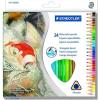 imageSTAEDTLER Presharpened Watercolor Pencils Ergonomic Art Set Box of 12 Triangular Colored Pencils24 Count Pack of 1