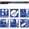imageStaedtlers Fiber Tip Pen Permanent Fine Point 12Box Black Ink STD318A69