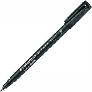 imageStaedtlers Fiber Tip Pen Permanent Fine Point 12Box Black Ink STD318A69