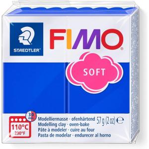 imageSG Education FIMO 8020 0 Fimo Soft Modelling Clay 57 g WhiteBrilliant Blue