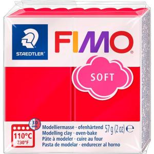 imageSG Education FIMO 8020 0 Fimo Soft Modelling Clay 57 g WhiteIndian Red