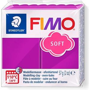 imageSG Education FIMO 8020 0 Fimo Soft Modelling Clay 57 g WhitePurple