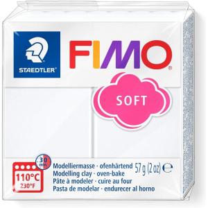 imageSG Education FIMO 8020 0 Fimo Soft Modelling Clay 57 g WhiteWhite