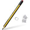 imageSTAEDTLER Noris Digital Jumbo 180J 22 EMR Stylus Set 1 Stylus with Digital Eraser for Digital Writing Drawing and Erasing on EMR Touch Screens  5 Additional Replacement Tips 180J 221XSet of replacement tips
