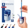 image:imageSTAEDTLER DoubleHole Tub Pencil Sharpener 6 Pack  Dual Size Manual Sharpener for Standard Graphite amp Colored Pencils Compact Design1